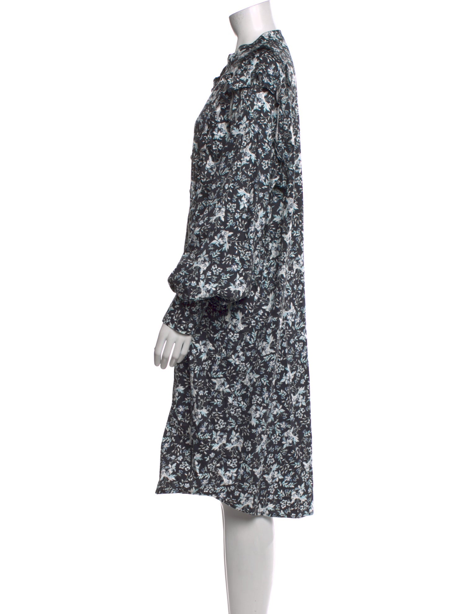 Erdem Floral Print Knee-Length Dress