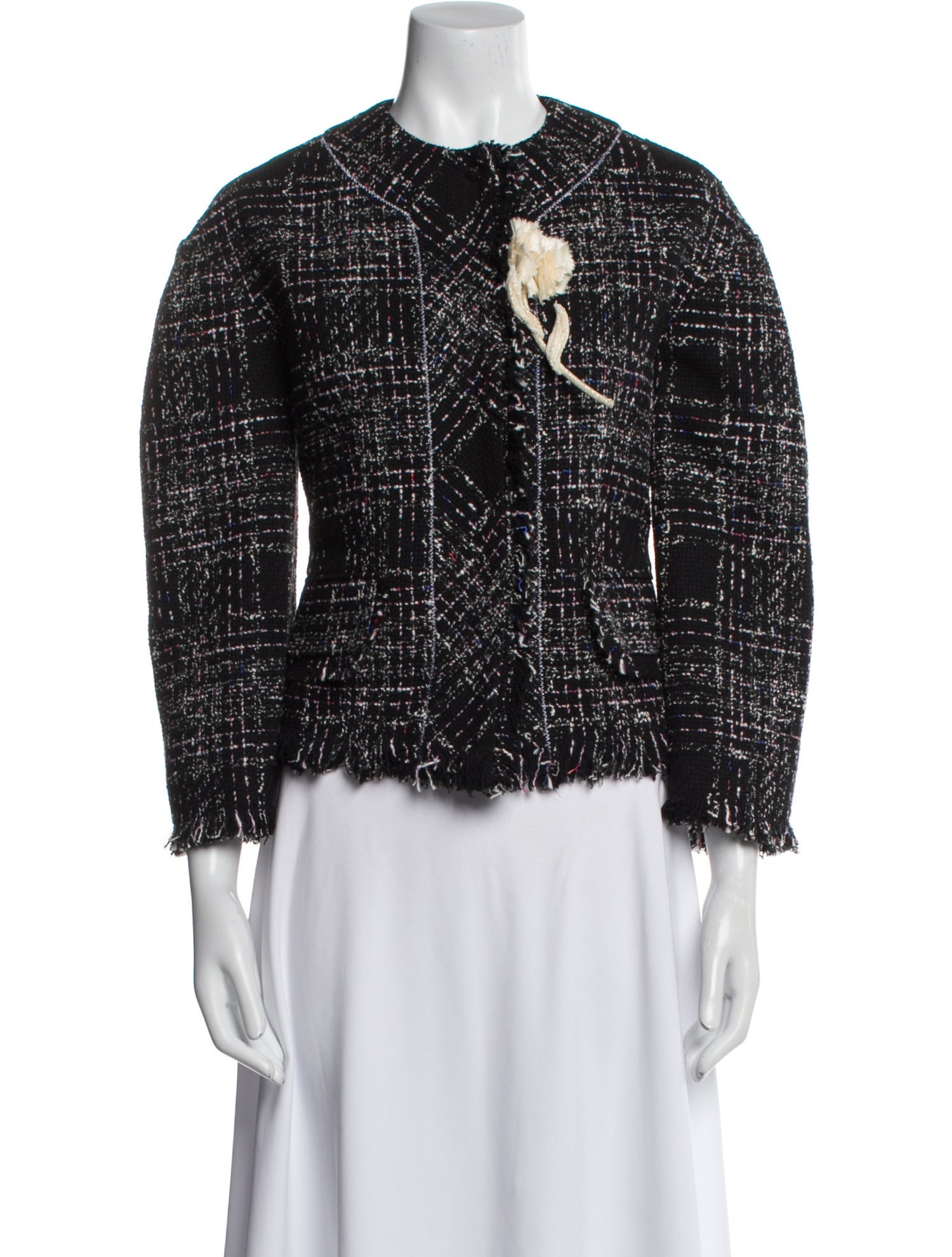 Erdem Tweed Pattern Jacket