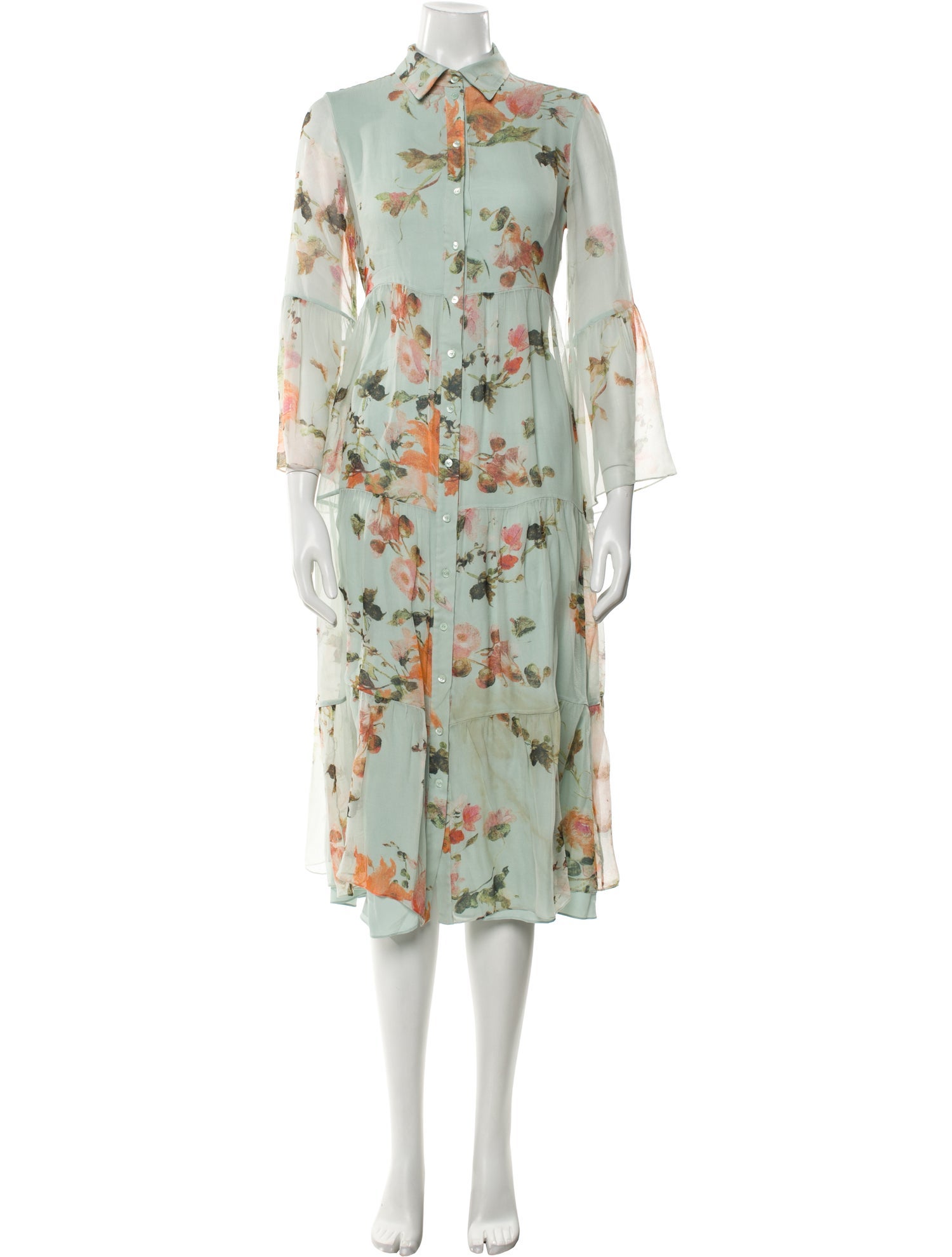 Erdem Silk Midi Length Dress