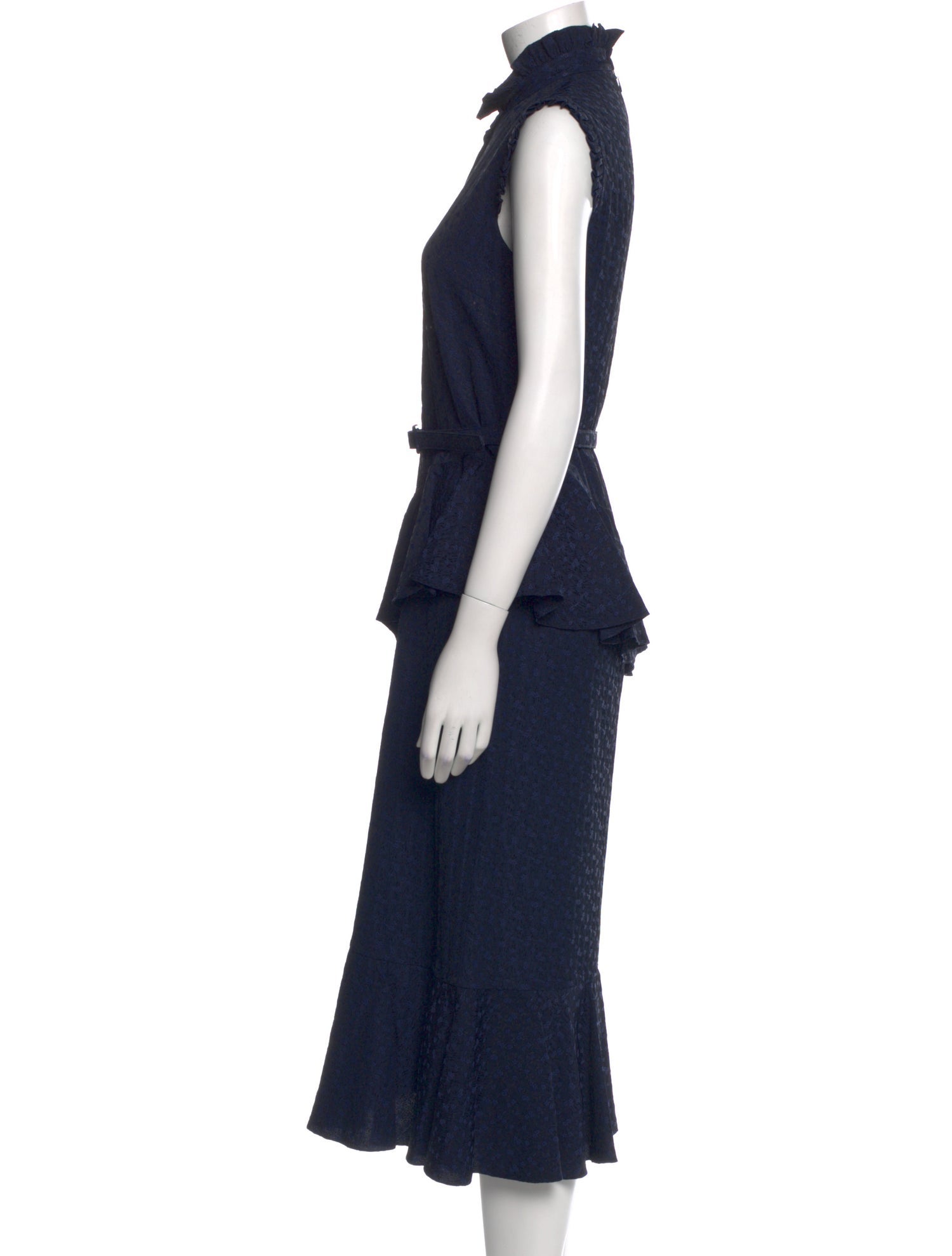 Erdem Mock Neck Long Dress