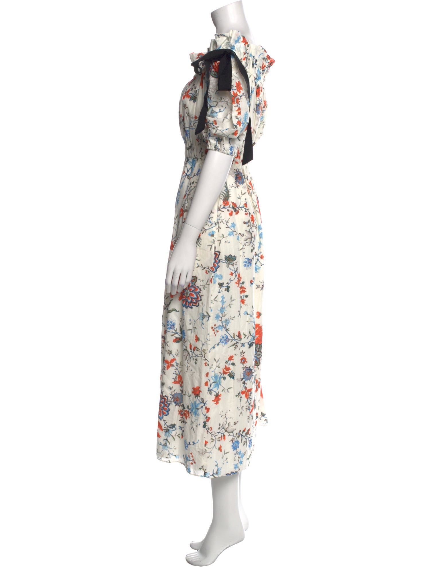 Erdem Floral Print Long Dress