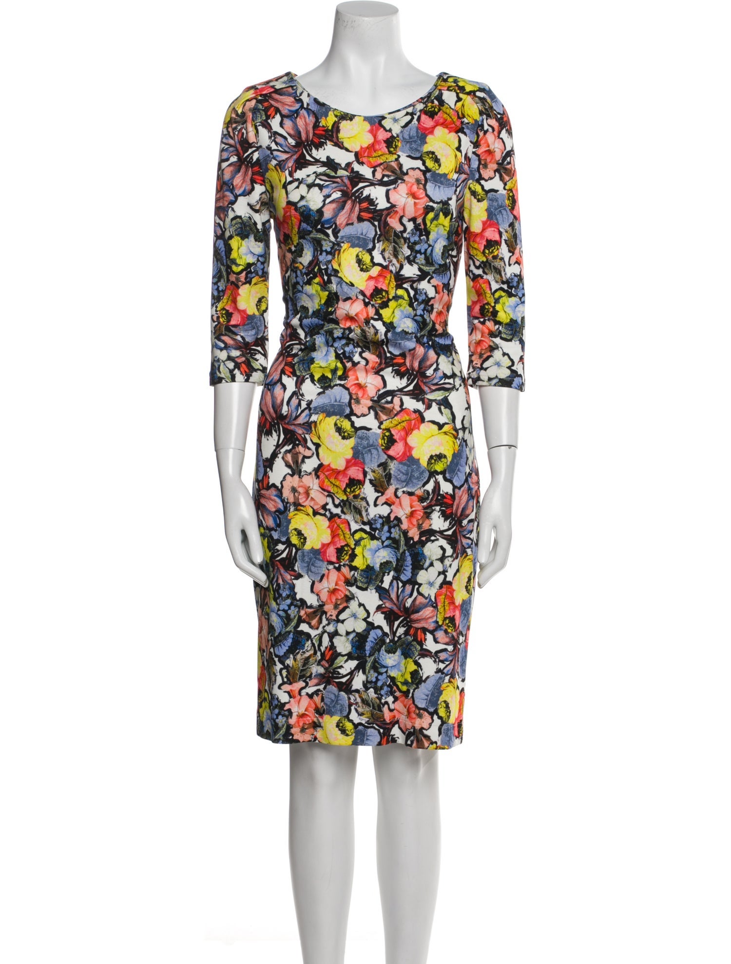 Erdem Floral Print Knee-Length Dress