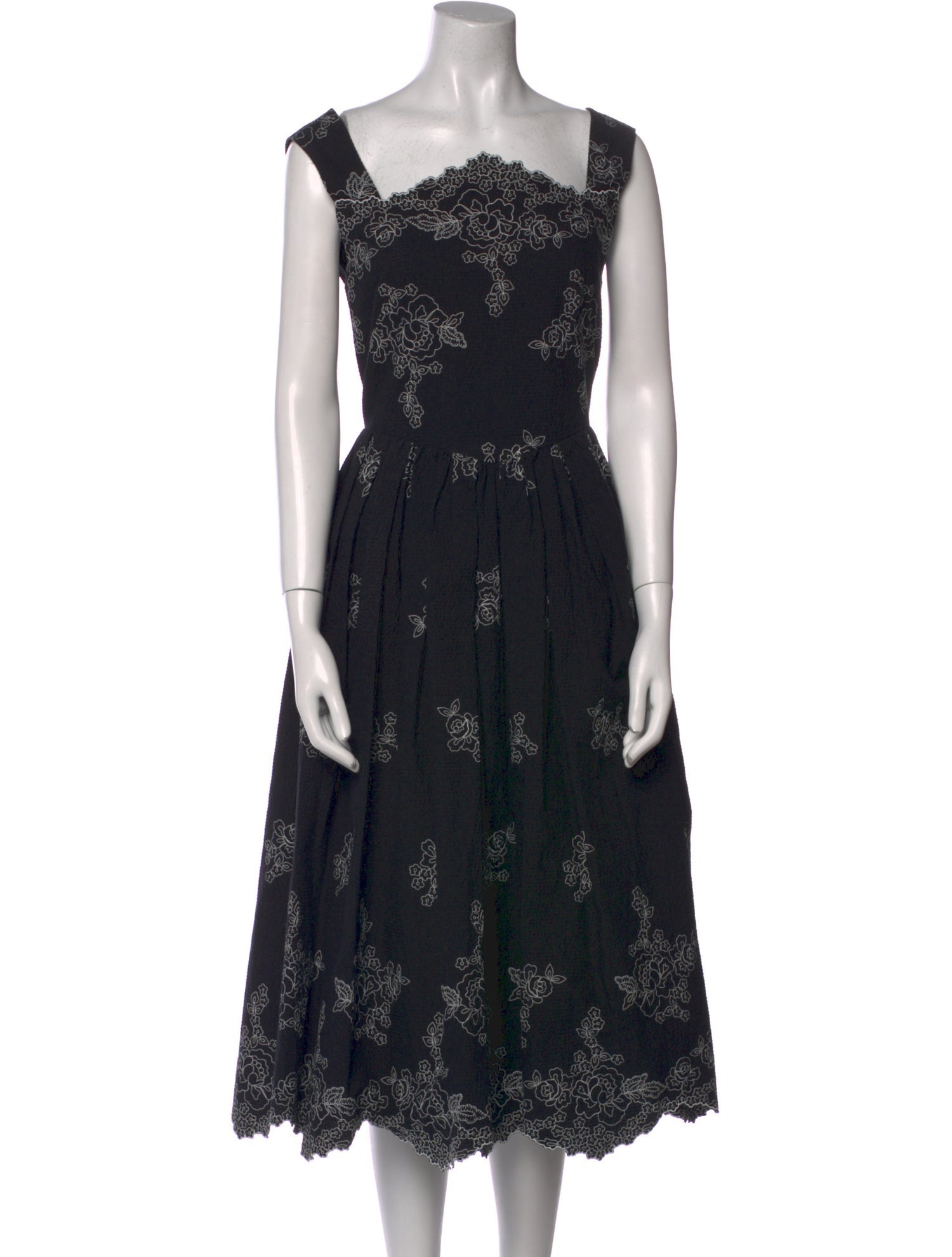 Erdem Lace Pattern Midi Length Dress