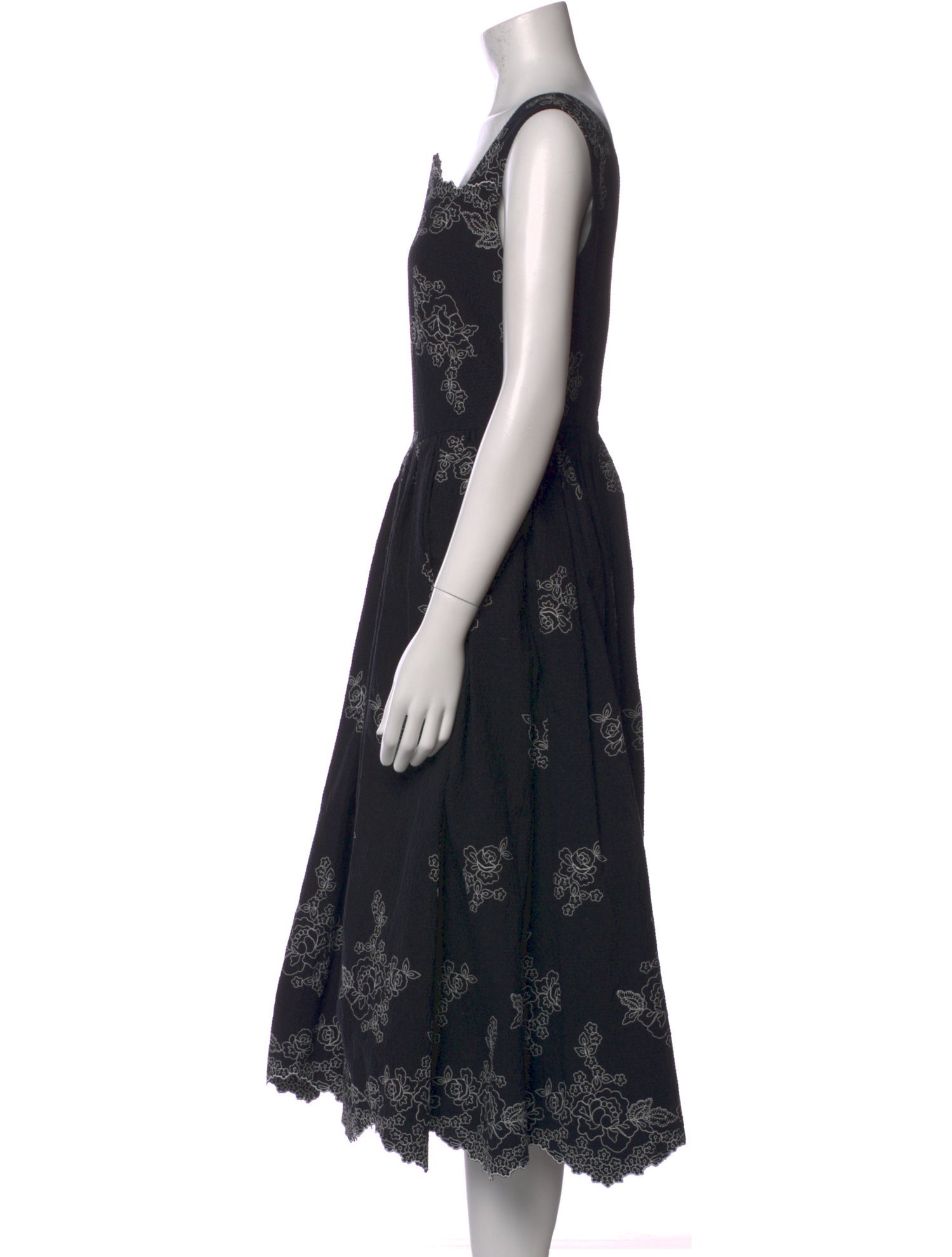 Erdem Lace Pattern Midi Length Dress