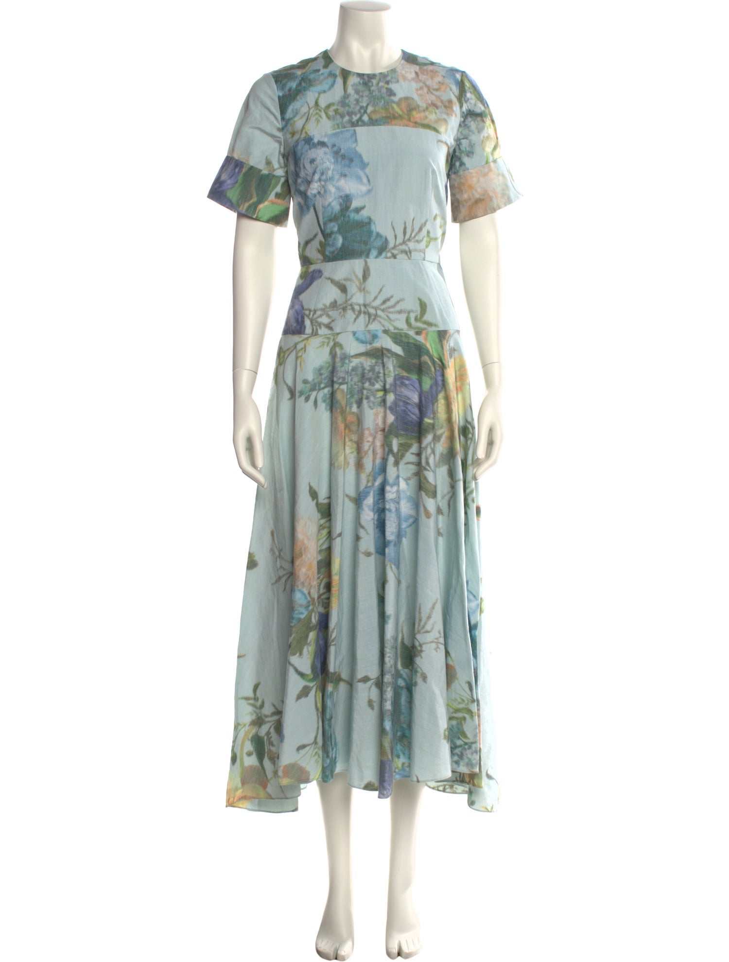Erdem Floral Print Long Dress