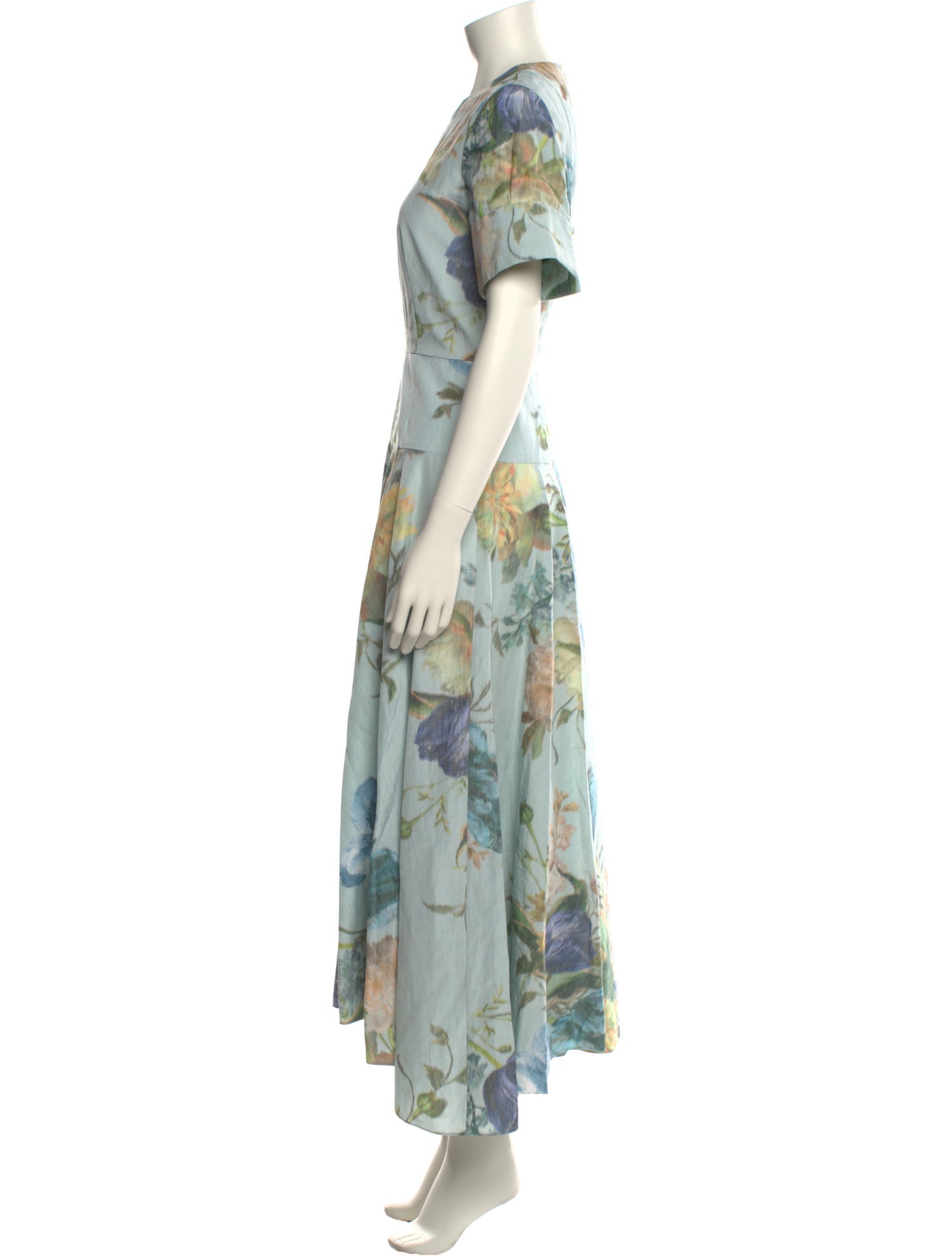Erdem Floral Print Long Dress