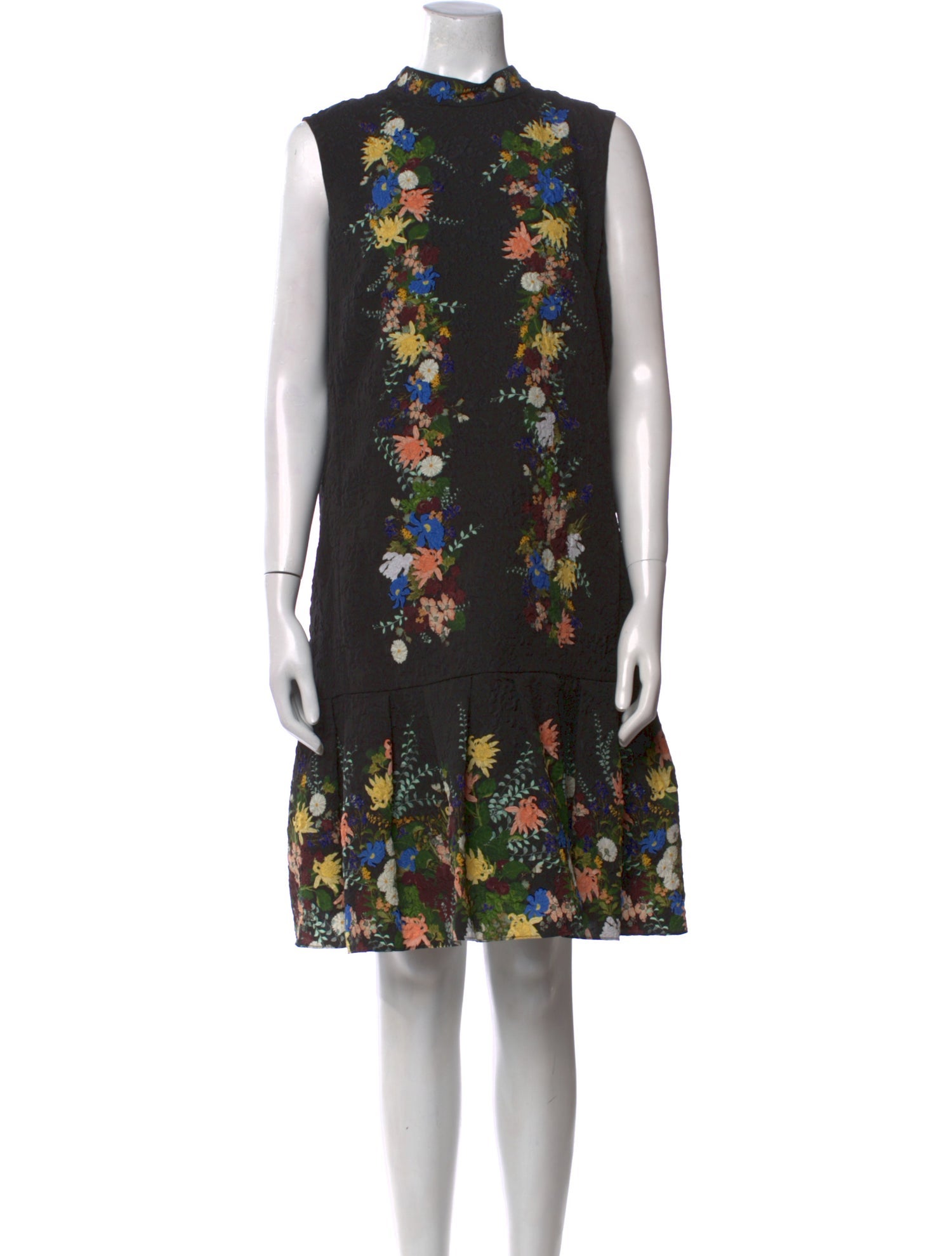 Erdem Floral Print Knee-Length Dress
