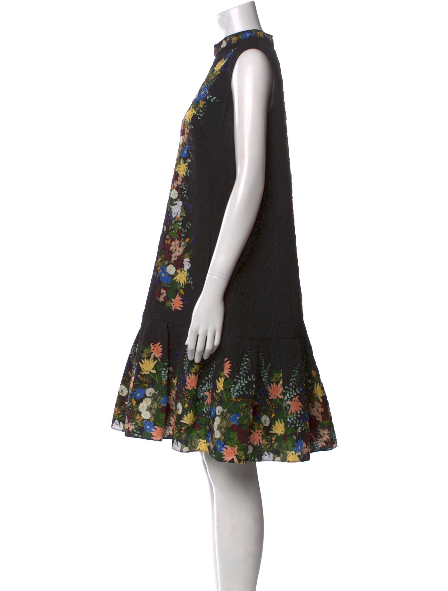 Erdem Floral Print Knee-Length Dress