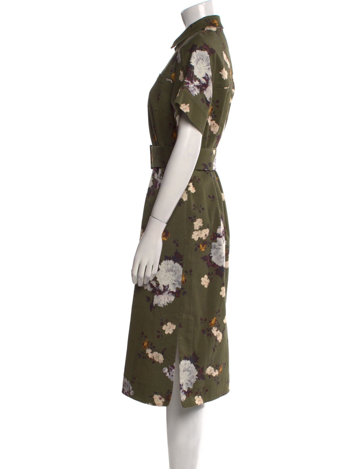 Erdem Floral Print Midi Length Dress