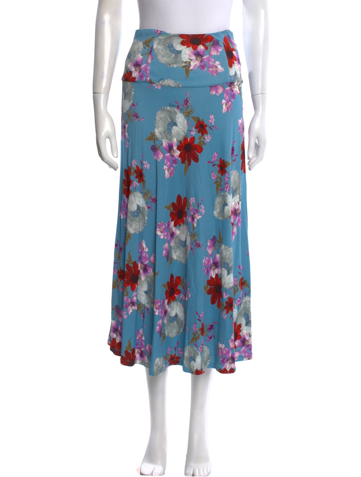 Erdem Floral Print Midi Length Skirt