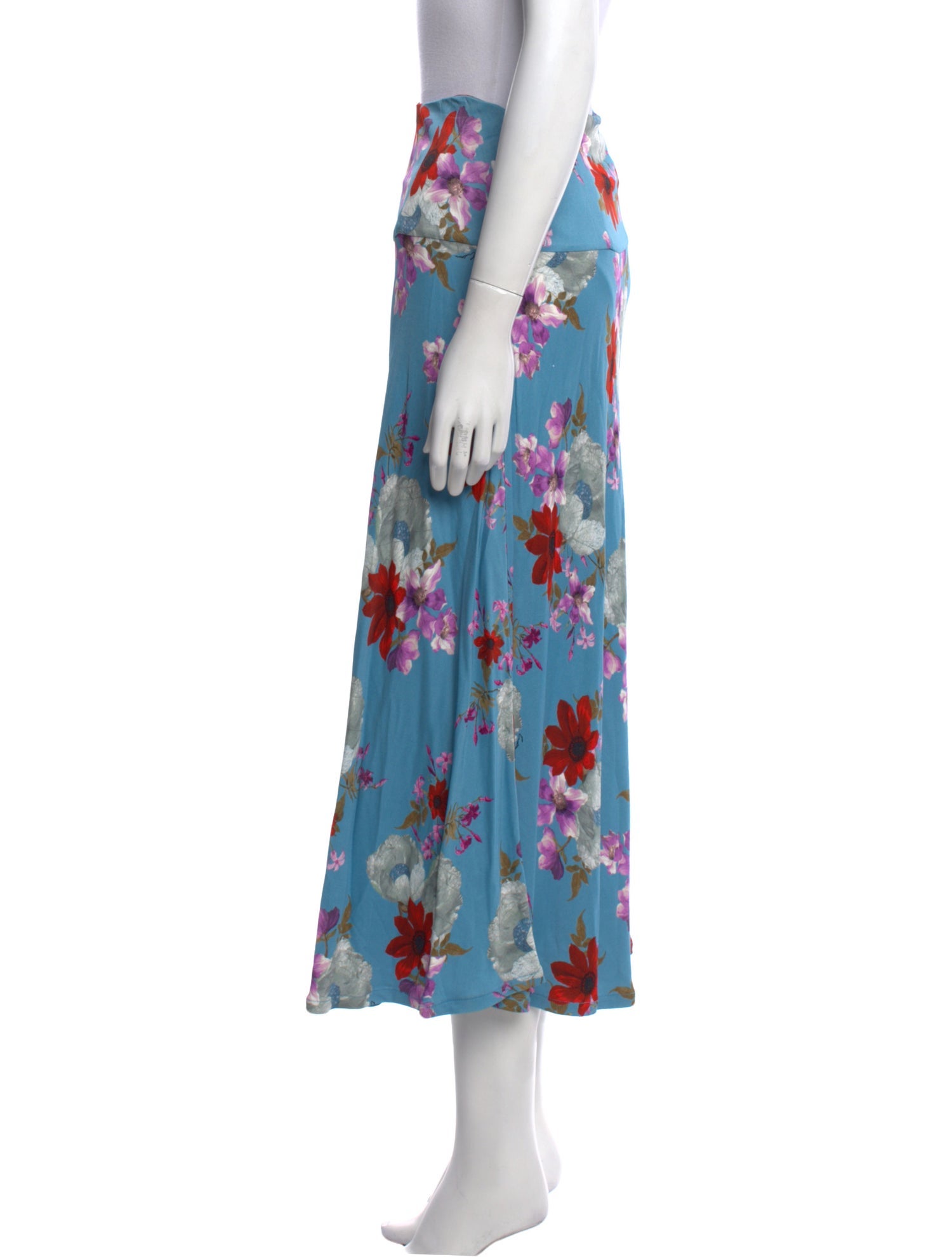 Erdem Floral Print Midi Length Skirt