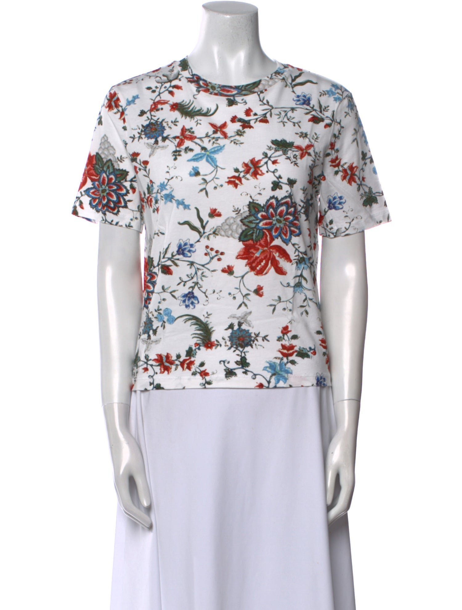 Erdem Floral Print Crew Neck T-Shirt