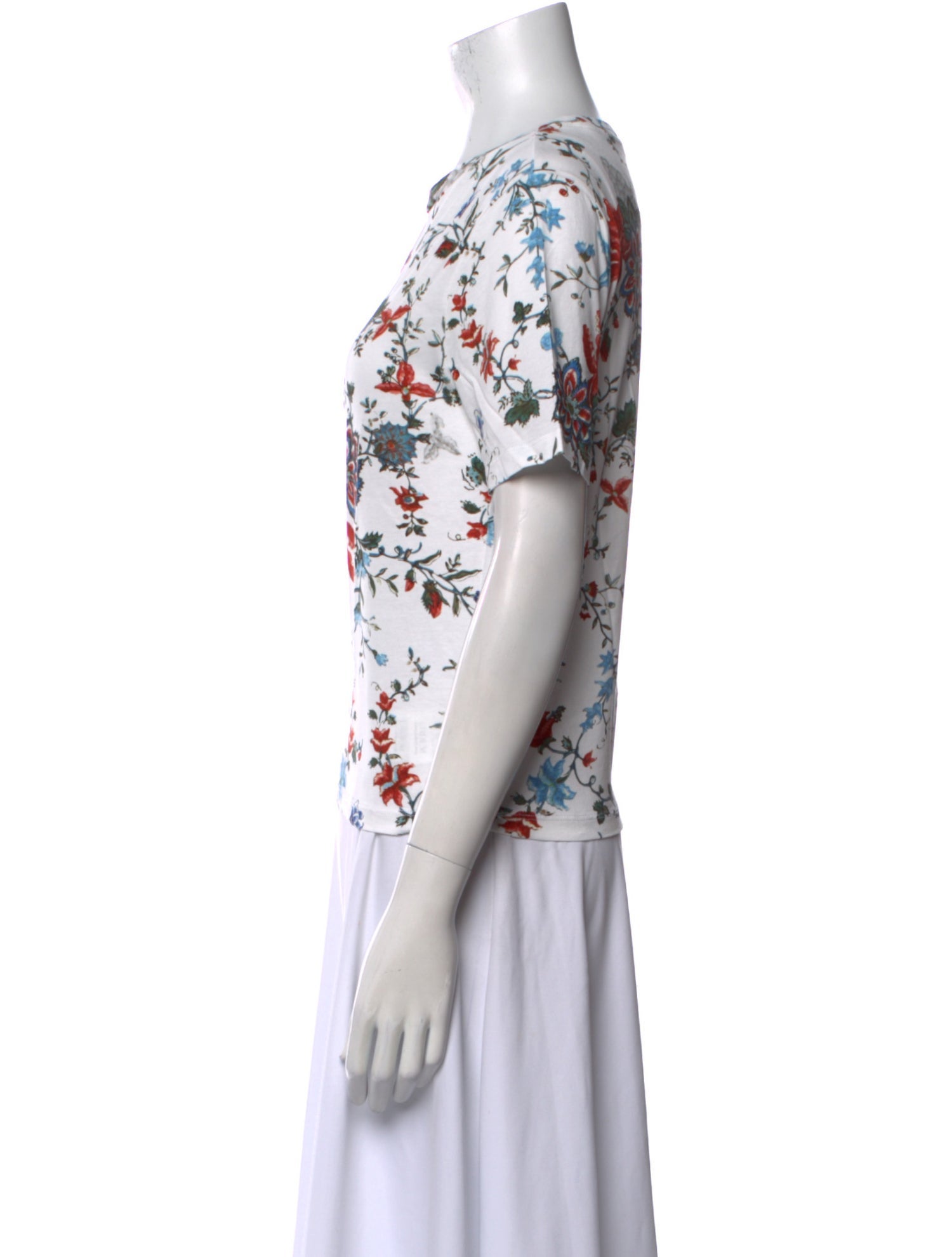 Erdem Floral Print Crew Neck T-Shirt