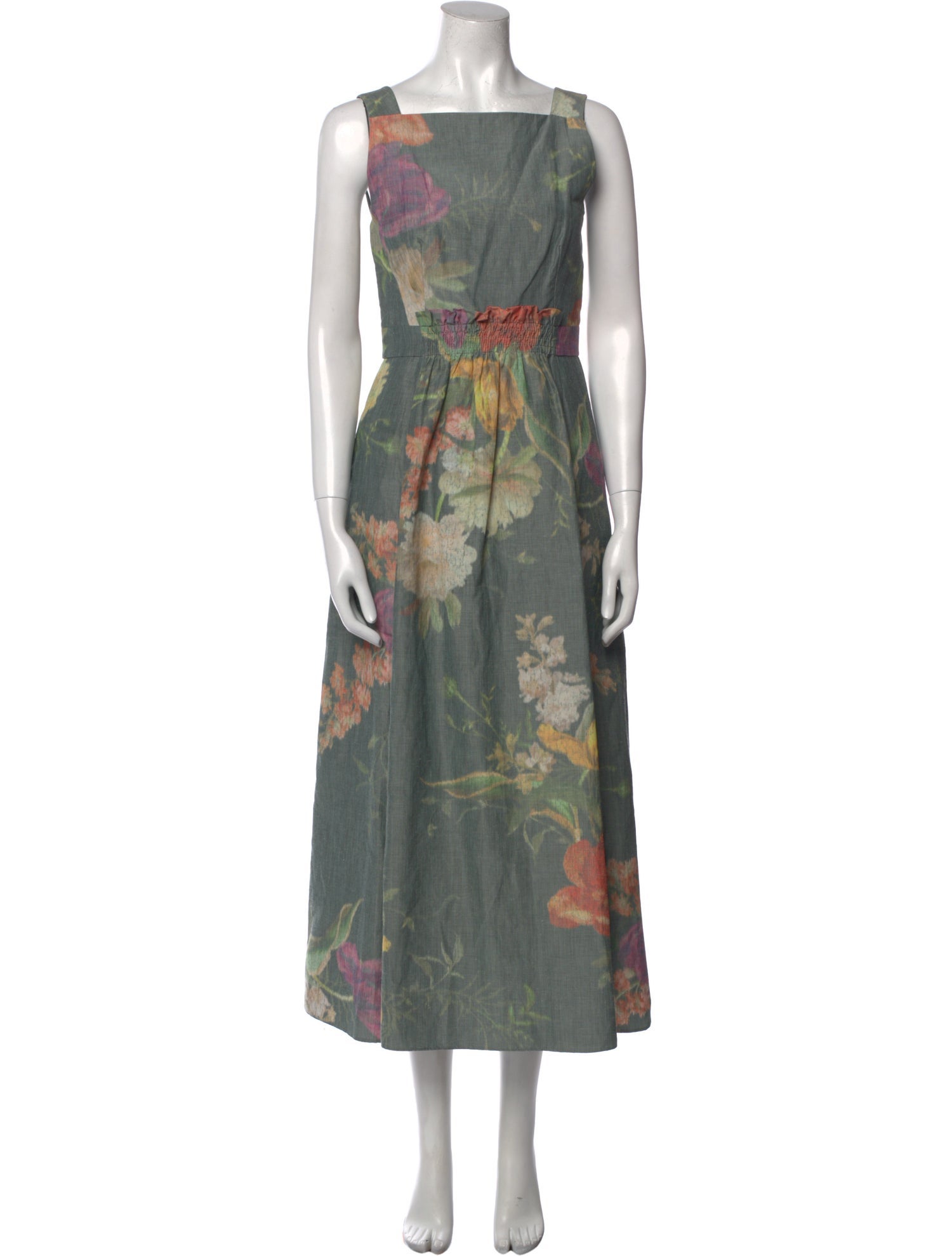 Erdem Printed Long Dress