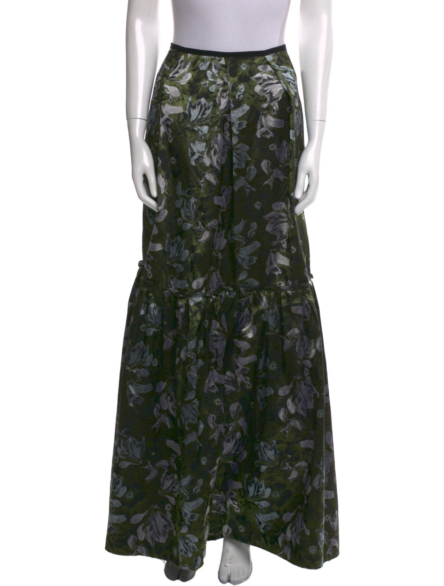 Erdem Floral Print Long Skirt