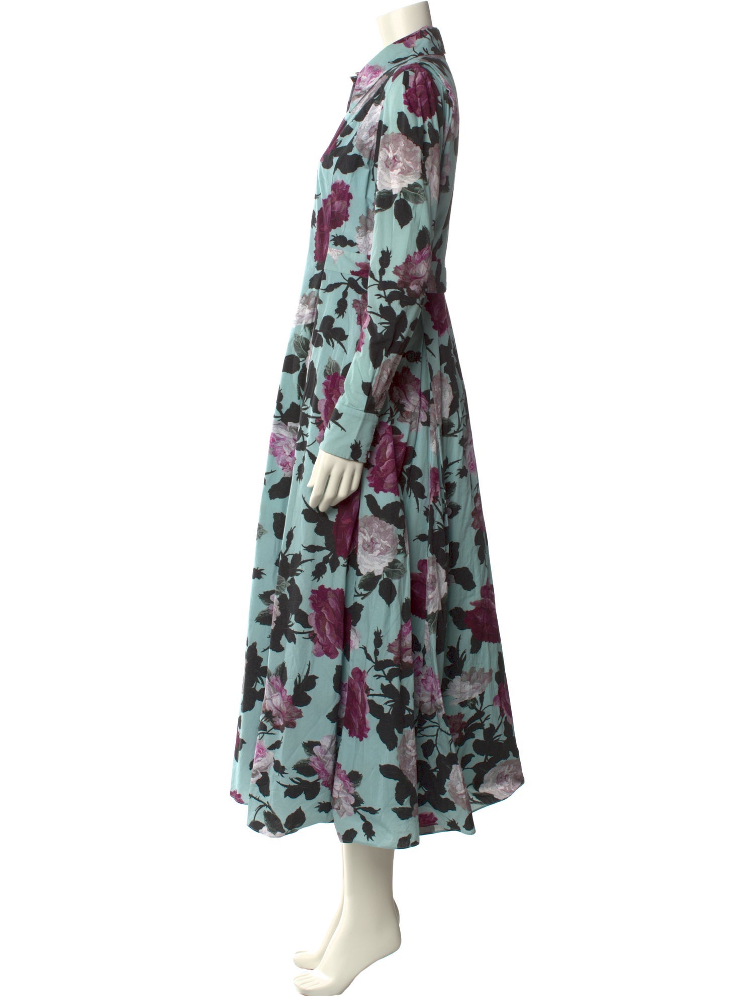Erdem Floral Print Long Dress