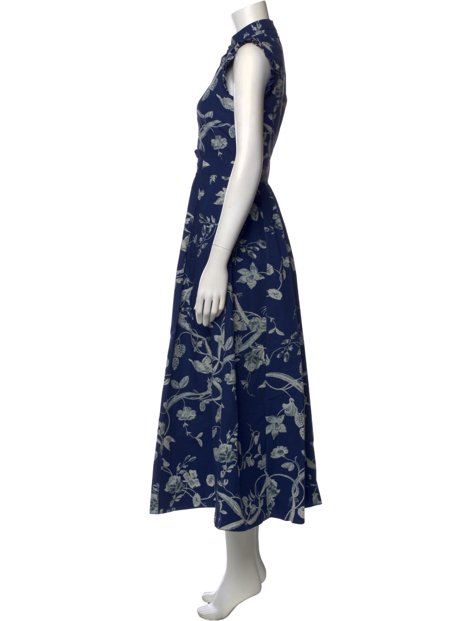 Erdem Floral Print Long Dress