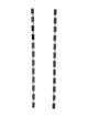 Eriness Baguette Link Drop Earrings
