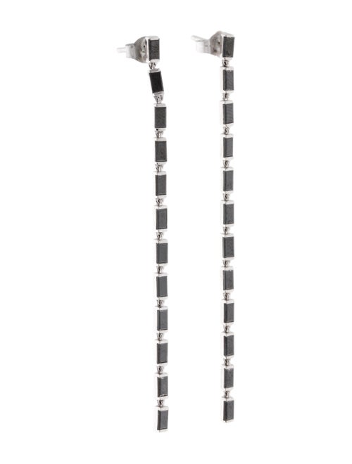 Eriness Baguette Link Drop Earrings