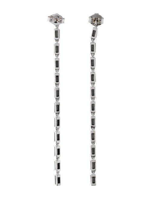 Eriness Baguette Link Drop Earrings