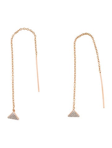 Eriness Drop 14K Diamond Earrings