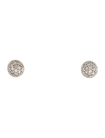 Eriness Stud 14K Diamond Ball Earrings