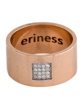 Eriness 14K Diamond Wide Band