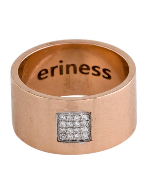 Eriness 14K Diamond Wide Band