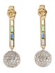 Eriness 14K Multi-Gemstone Drop Earrings