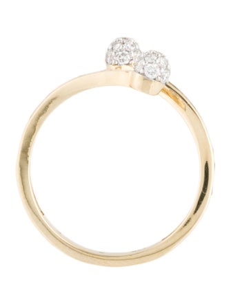 Eriness 14K Multistone Bypass Ring