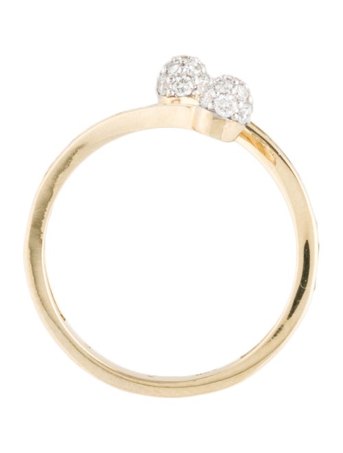 Eriness 14K Multistone Bypass Ring