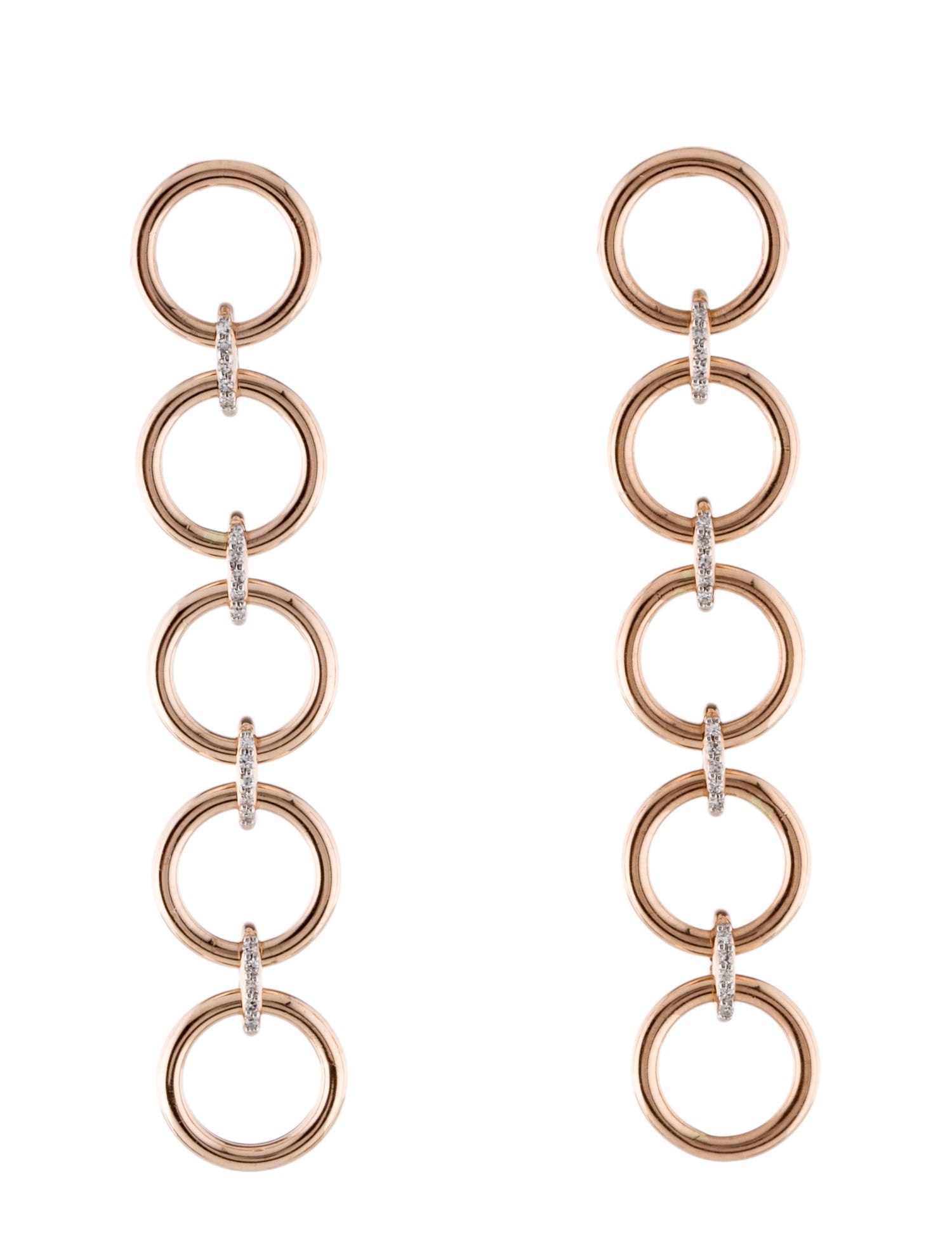 Eriness 14K Diamond Loop Drop Earrings