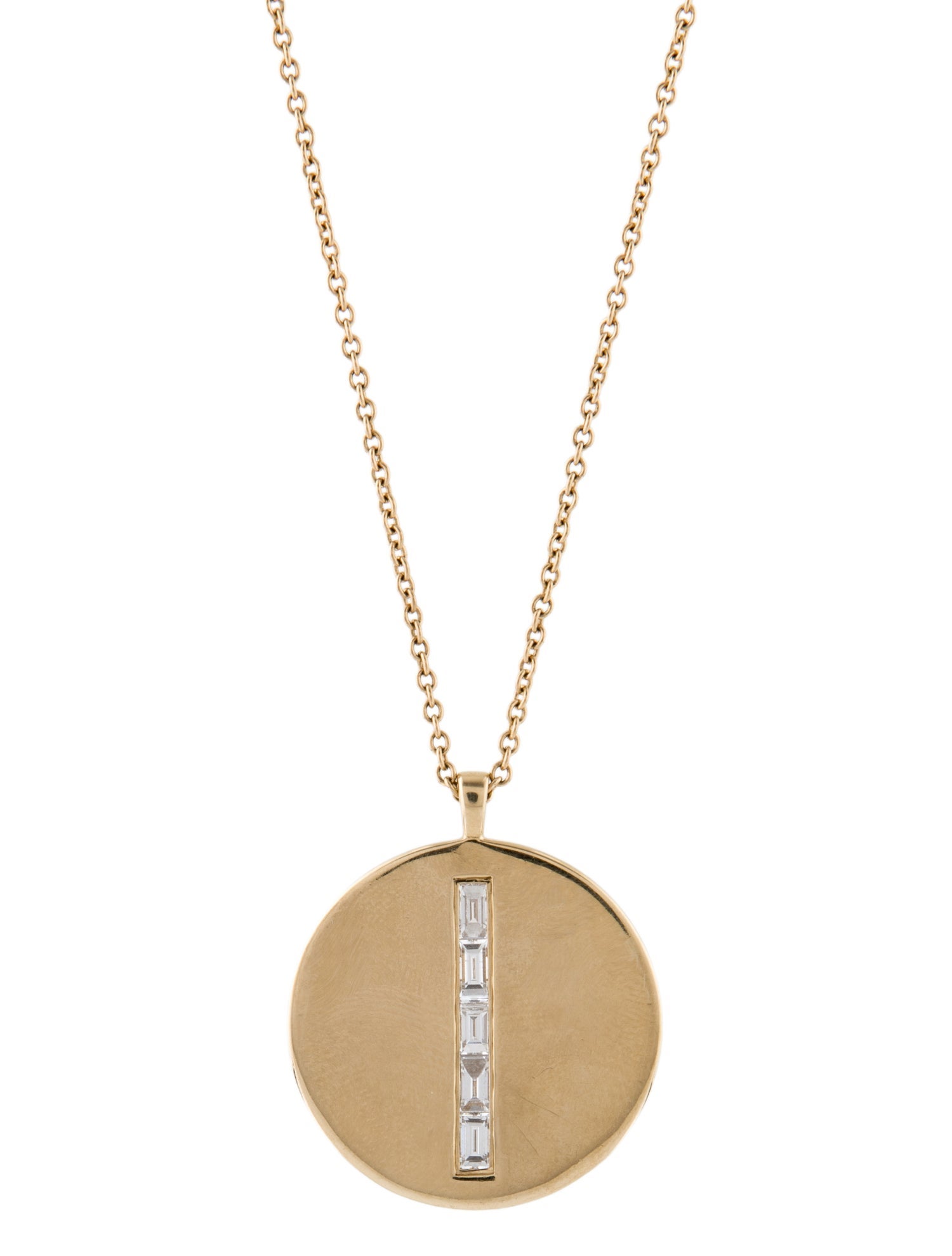 Eriness 14K Diamond Circle Pendant Necklace