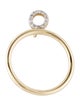 Eriness 14K Diamond Single Initial 'O' Ring