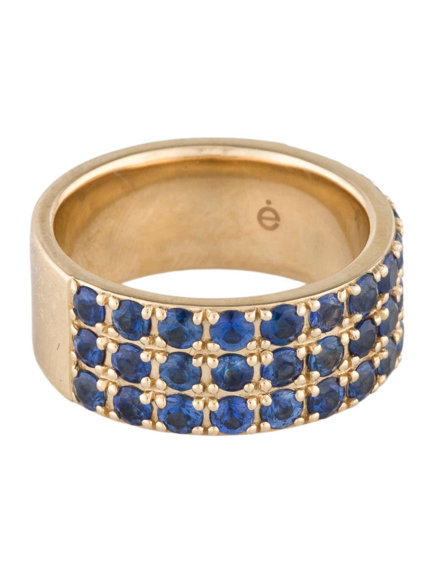 Eriness 14K 2.65ctw Sapphire Triple Row Band
