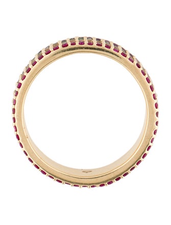 Eriness 14K 2.32ctw Sapphire, Ruby, Tsavorite Garnet & Amethyst Pavé Rainbow Band