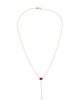 Eriness 14K Ruby & Diamond Solitaire Ruby Lariat Necklace