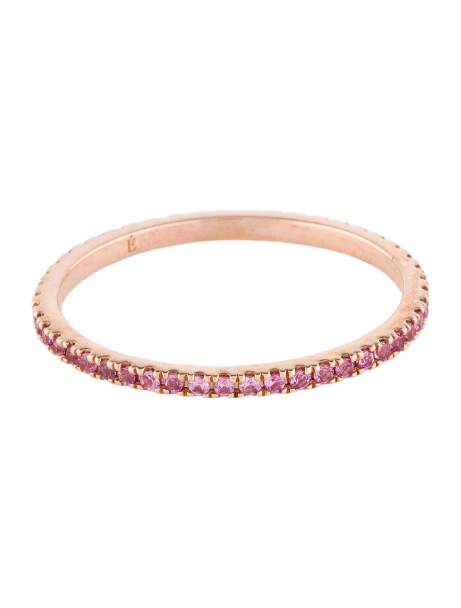 Eriness 14K Pink Sapphire Eternity Band