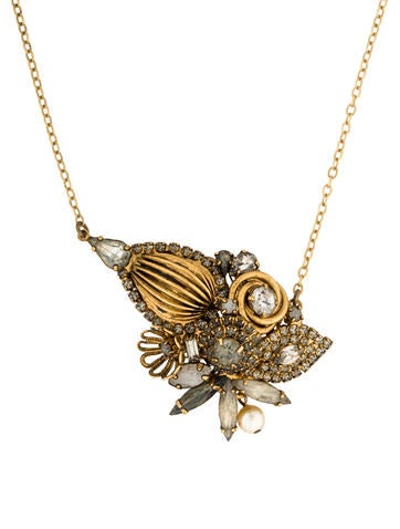 Erickson Beamon Crystal Pendant Necklace