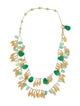 Erickson Beamon Beaded Leaves Double Strand Necklace