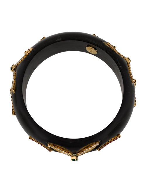 Erickson Beamon Crystal & Resin Bangle Bracelet