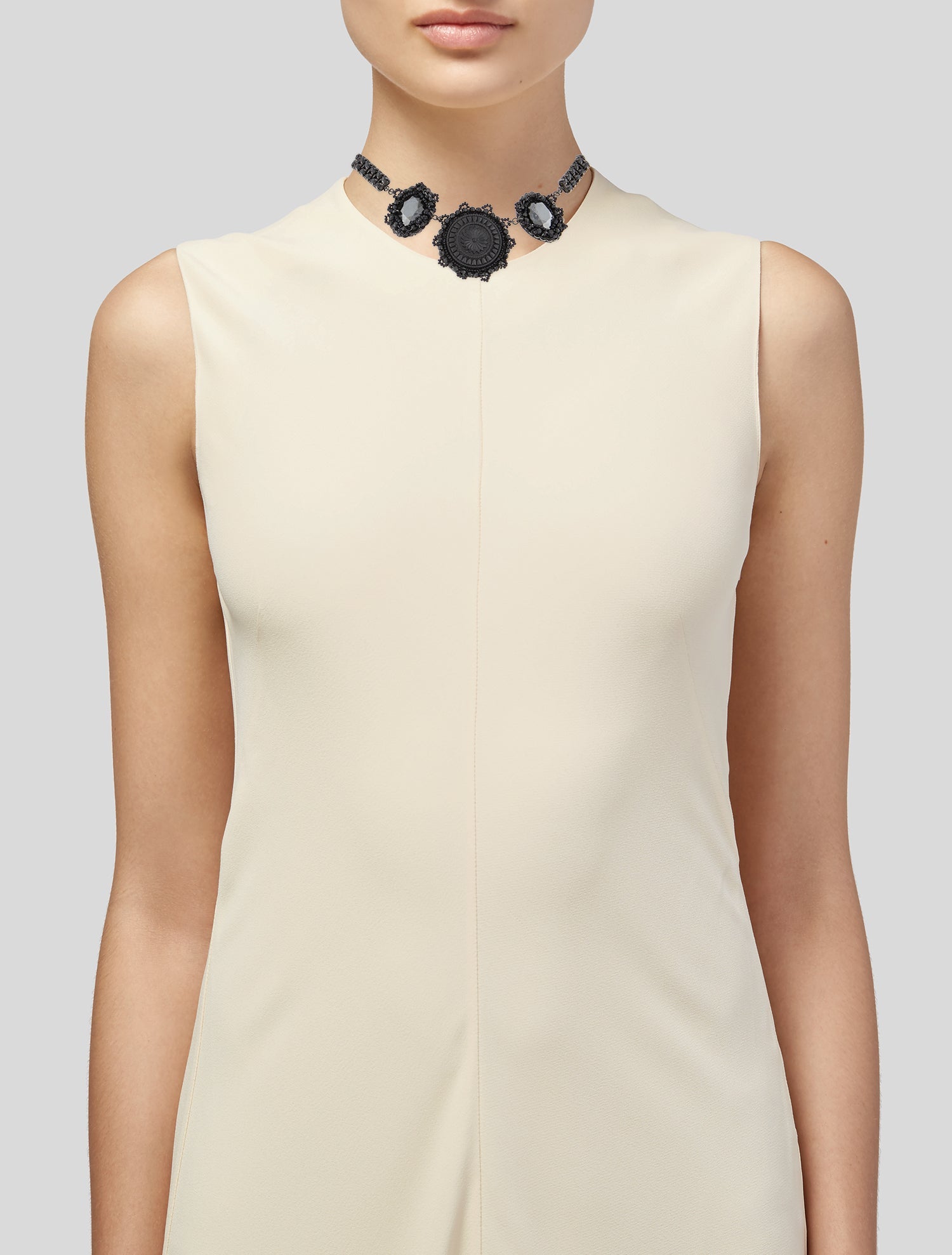 Erickson Beamon Crystal Beaded Pendant Necklace