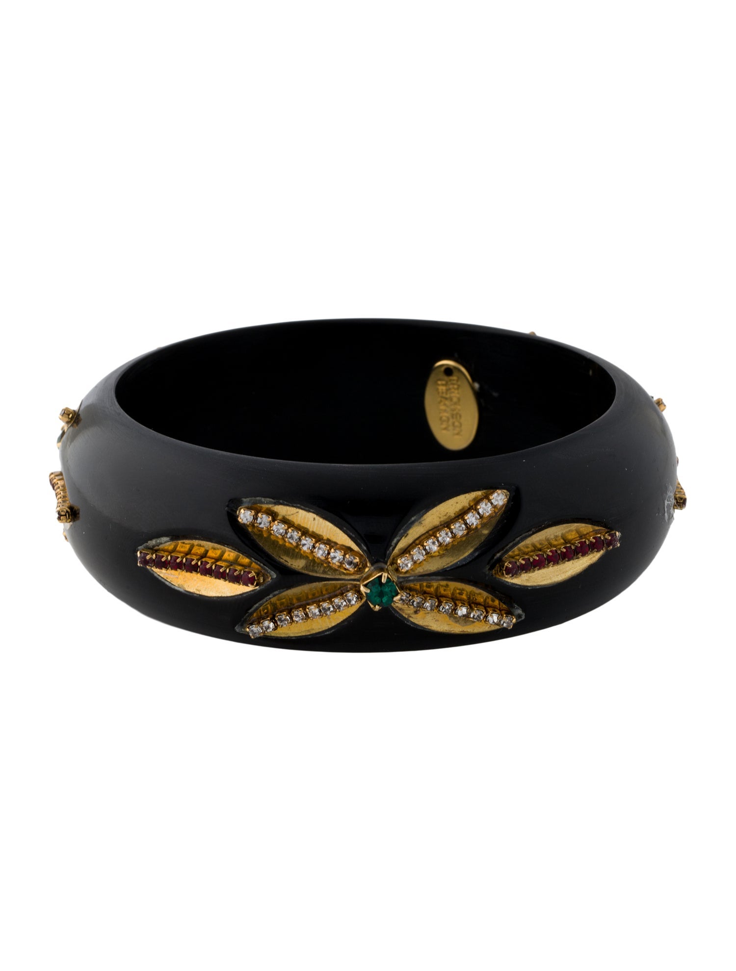 Erickson Beamon Crystal & Resin Bangle Bracelet