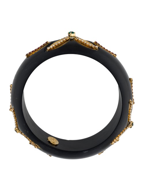 Erickson Beamon Crystal & Resin Bangle Bracelet