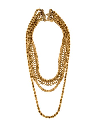 Erickson Beamon Multi-Strand Chain Link Necklace