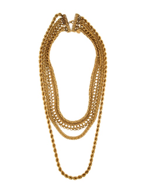Erickson Beamon Multi-Strand Chain Link Necklace