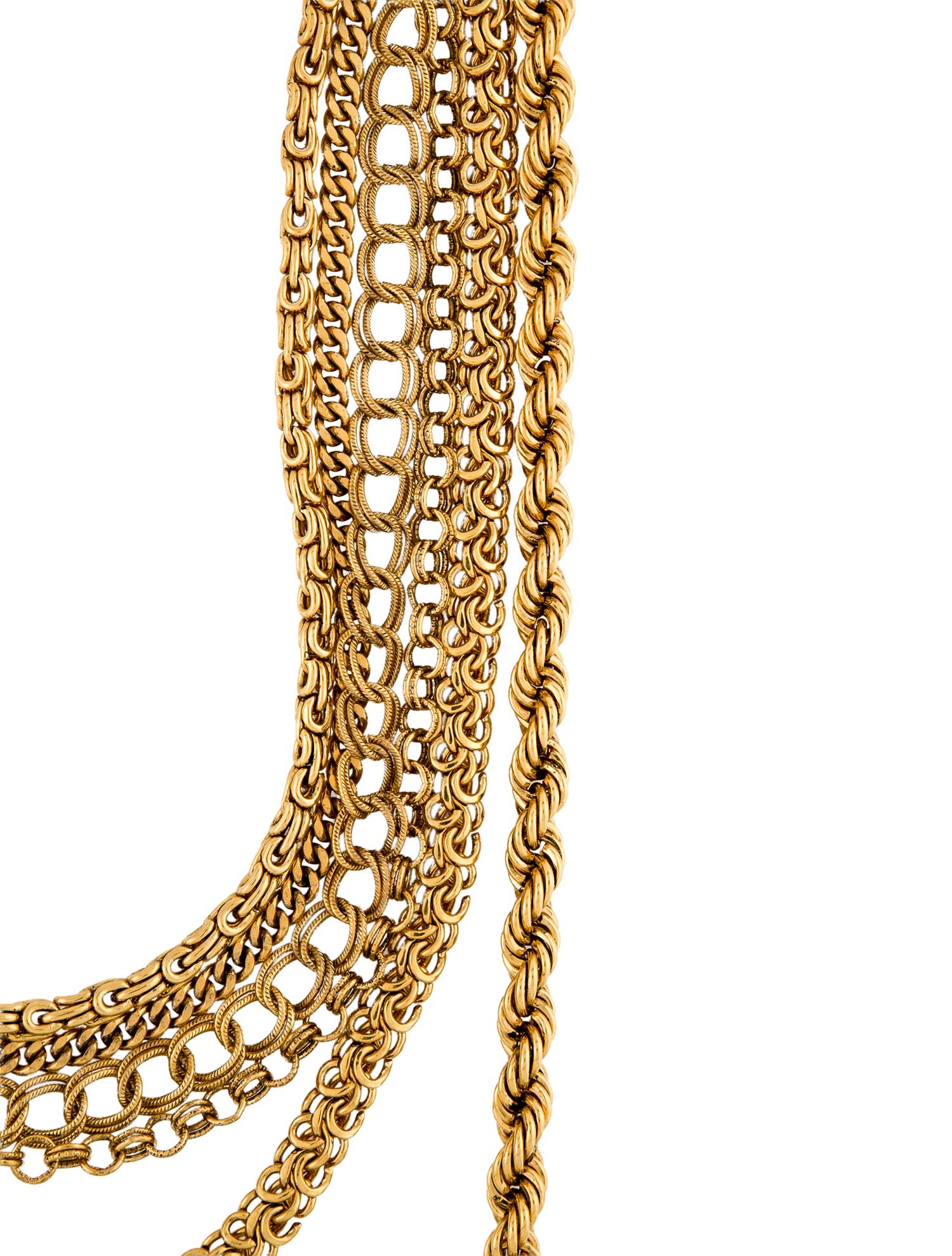 Erickson Beamon Multi-Strand Chain Link Necklace