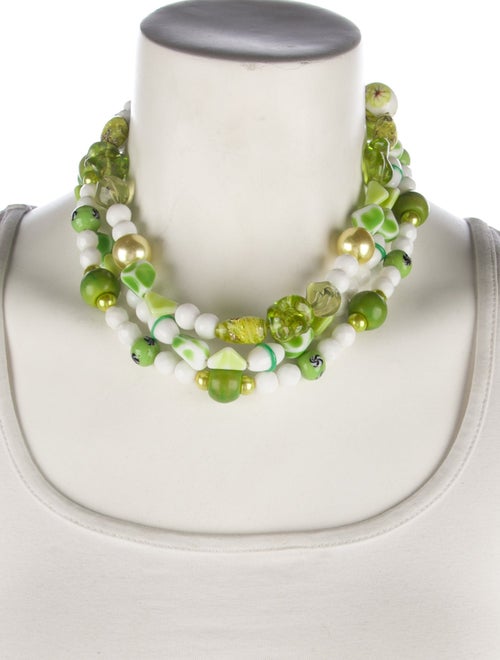 Erickson Beamon Bead Multistrand Collar Necklace