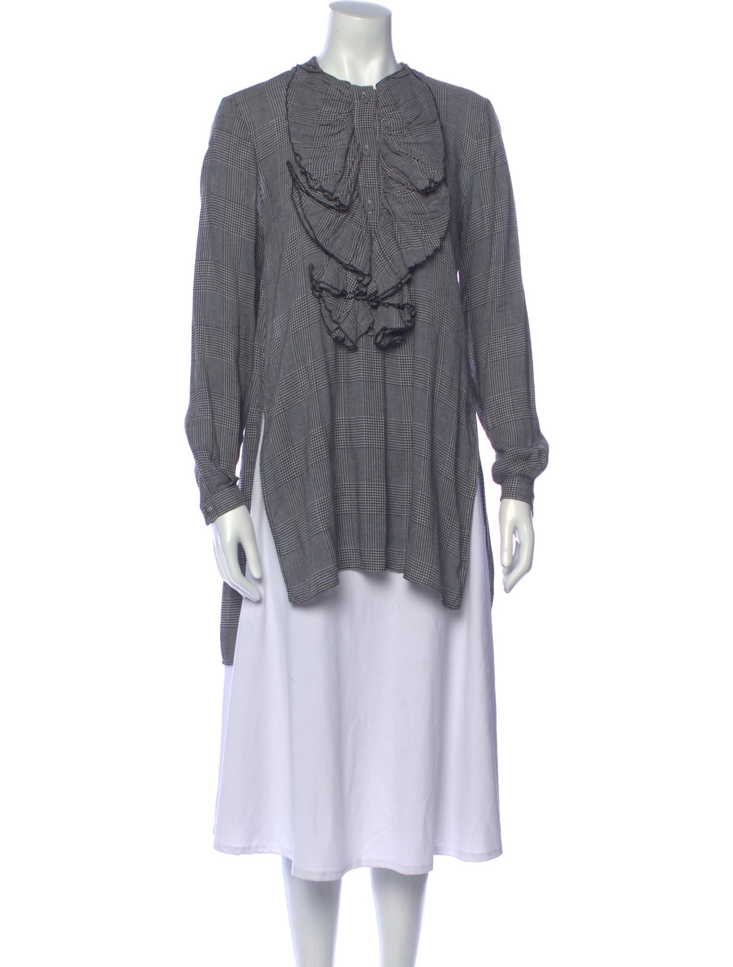 Ermanno Scervino Plaid Print Mini Dress