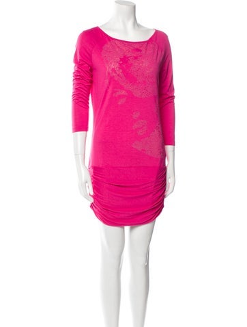 Ermanno Scervino Dresses Bateau Neckline Mini Dress XXS